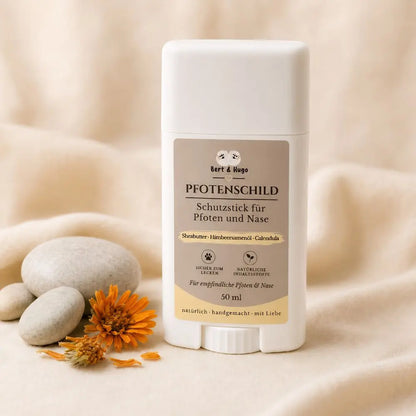 Bert &amp; Hugo Pfotenschild – Schutzstick für Pfoten und Nase (50ml)