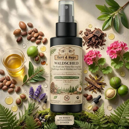 Bert &amp; Hugo Waldschild – Natürliches Schutzritual für Hunde (100 ml)